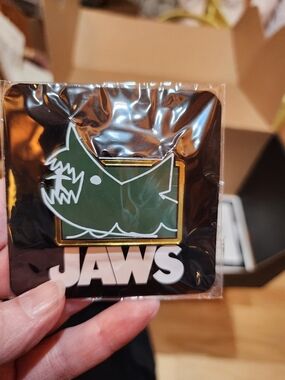 Loot Crate JAWS Pin Set in Black and Gold